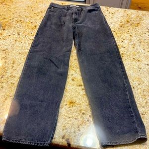 LEVI’s “dad jeans”, faded black gray wash, SIZE 26